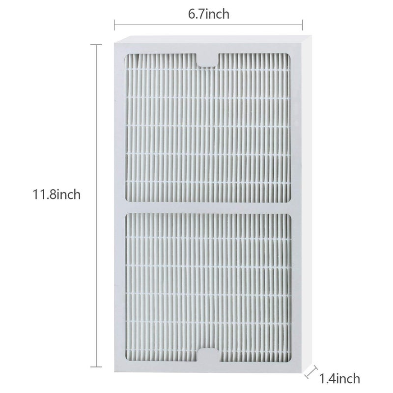 FilledwithLove 2 Pack IAF-H-100C Filter C Compatiable with Idylis Air Purifiers IAP-10-280 & IAP-10-200 (2 Pack Hepa Filter & 2 Activated Carbon Pre-Filter) - Image 2